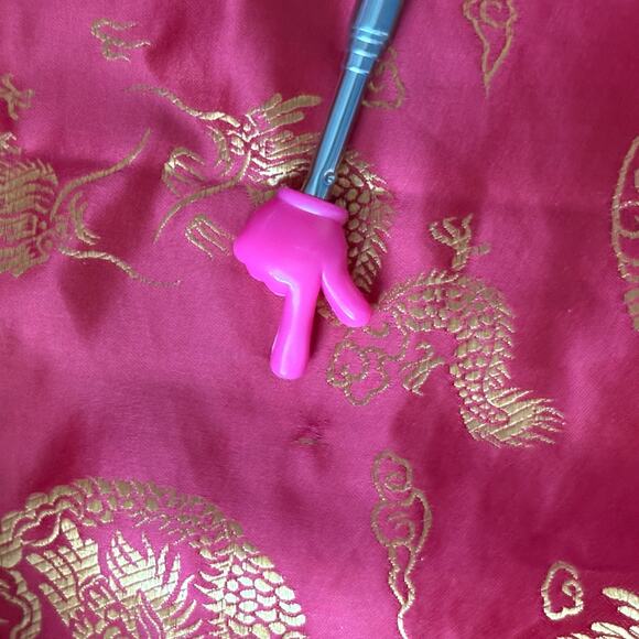 Kimono Style Robe Red Gold Dragon All Over Print Long Silk (?)Lounge Asian L - Picture 13 of 13